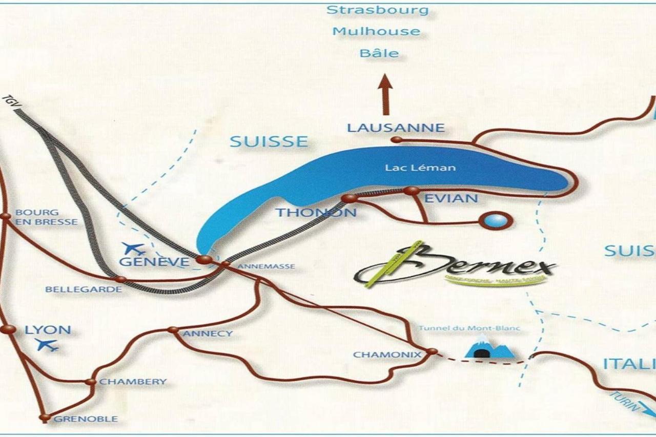 Le 211,Ski Et Randonnee, Lave Linge ,Parking 베르넥스 외부 사진